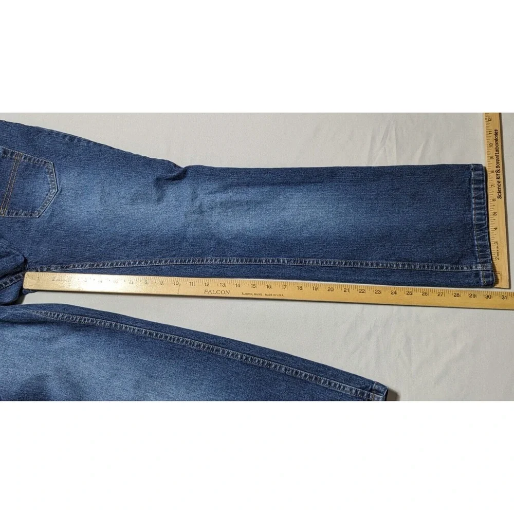 VTG TOMMY JEANS BACKWARDS Women Juniors 11‎ Stretch Denim Blue Jeans RARE